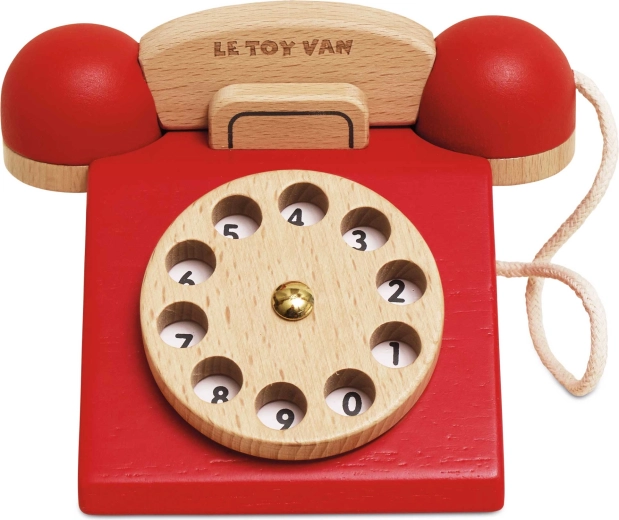 Le Toy Van drewniany retro telefon dla dzieci - 1 szt.