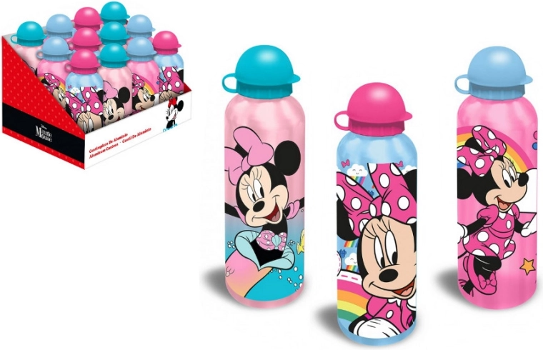 Aluminiowa butelka na napoje z motywem MICKEY MINNIE, 500 ml