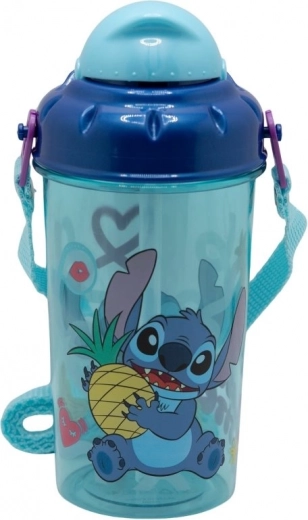Dziecięca butelka na napoje z paskiem STITCH 465 ml