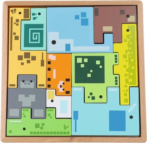 TREFL drewniana układanka – łamigłówka Pixel Gang