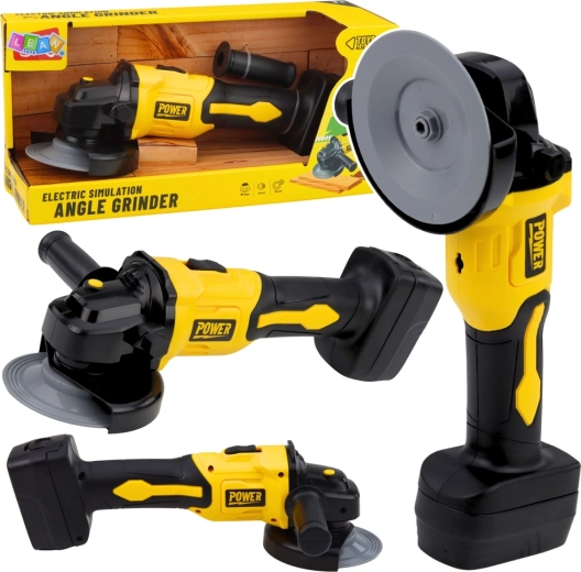 Dziecięca szlifierka kątowa z dźwiękiem – żółta