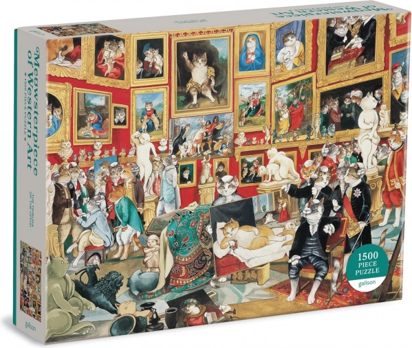 Puzzle 1500 elementów – Trybuna Uffizi z kotami od GALISON