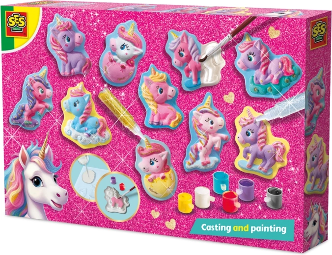 Zestaw do odlewania i malowania – młode jednorożce