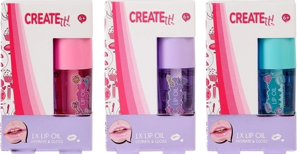 Create it! olejek do ust dla dzieci, 3 warianty