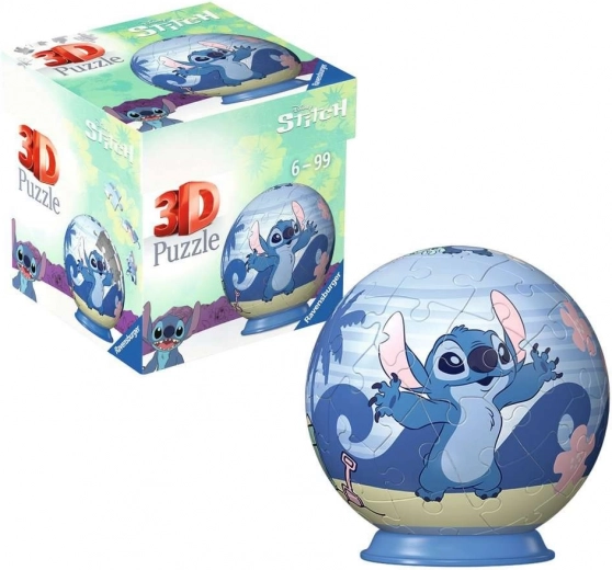 Ravensburger 3D puzzleball Disney Stitch 54 elementów