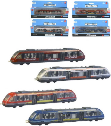 Metalowy zestaw pociągu metra 17 cm - 1 sztuka