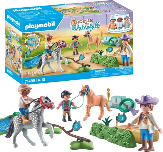 Playmobil Horses of Waterfall turniej kucyków z przeszkodami