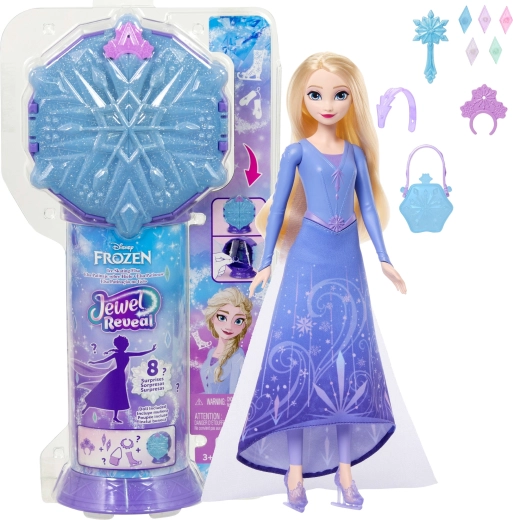 Mattel Disney Kraina Lodu Jewel Reveal lalka Elsa na łyżwach z akcesoriami