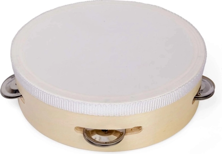 Bigjigs Toys drewniana tamburyna – naturalna