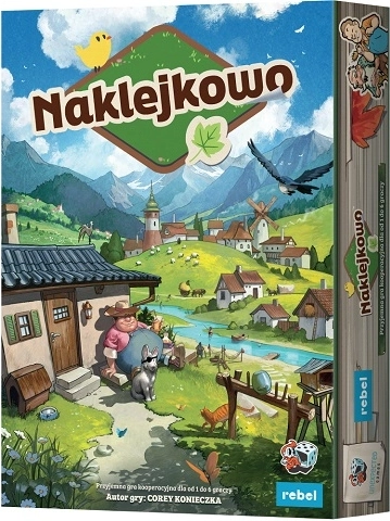 Rebel Naklejkowo: Cozy Stickerville – rodzinna kooperacyjna gra z naklejkami