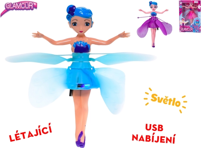 Latająca wróżkowa lalka ze świetlnymi efektami