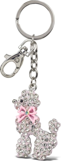 Brelok do kluczy złoty pies mini