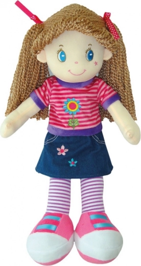 Tekstylowa lalka dla dzieci – miękka materiałowa lalka do przytulania i zabawy