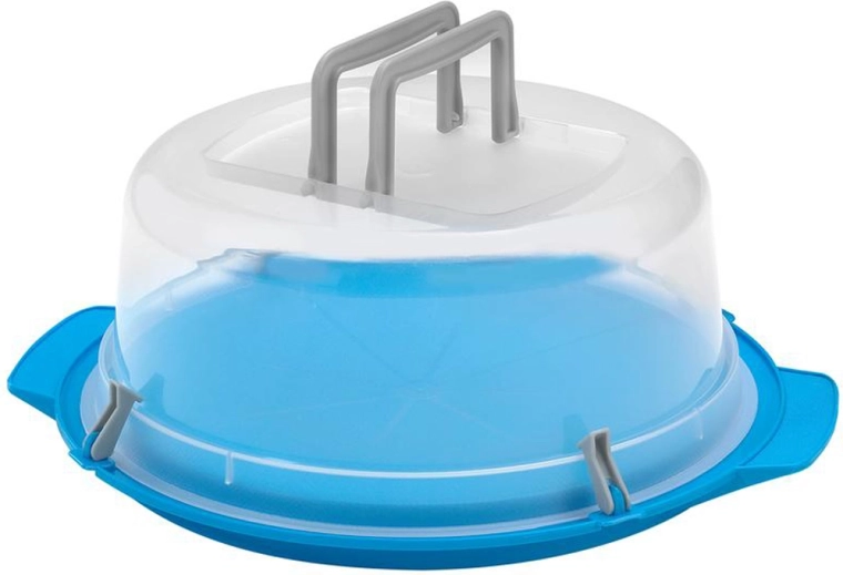 Plastowa taca na tort z pokrywą HEIDRUN 40 cm