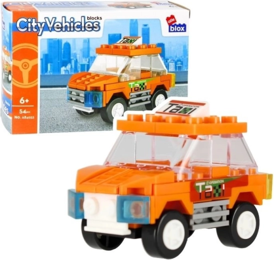 Klocki konstrukcyjne Alleblox City taksówka - 1 sztuka