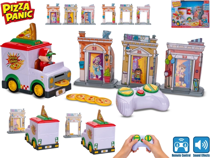 Samochód dostawczy RC Pizza Panic! wystrzeliwujący pizzę z dźwiękiem