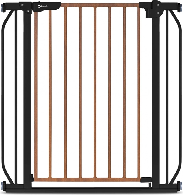 Dziecięca bramka bezpieczeństwa LIONELO Truus Slim Black Carbon Natural