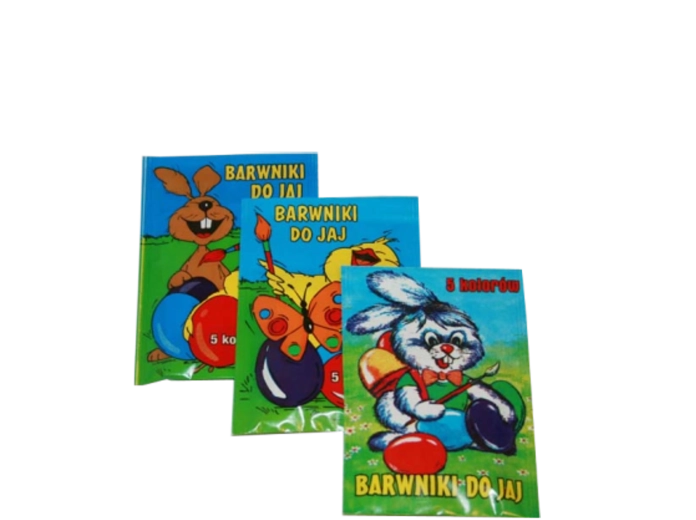 Barwniki do wielkanocnych jajek Chemikol – zestaw 5 barwników spożywczych