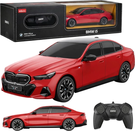 BMW i5 RC auto 1:24 czerwone RASTAR