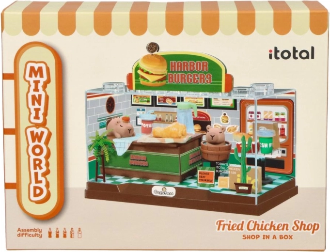 i-Total mini restauracja z burgerami – unikalna diorama DIY
