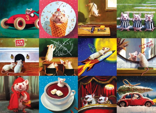 Eurographics puzzle Zabawne myszy 1000 elementów