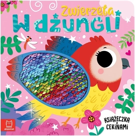 Zwierzątka w dżungli – książeczka z cekinami