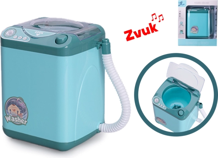 Dziecięca pralka z dźwiękami i światłami, 14 × 10,5 cm
