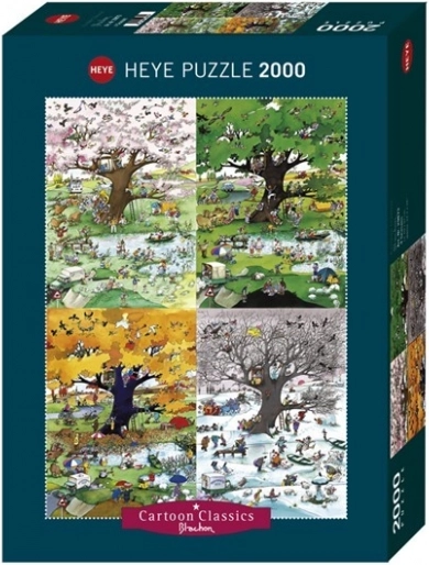 Puzzle 2000 elementów HEYE – cztery pory roku