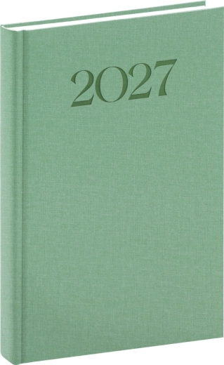 Notique Biella kalendarz dzienny 2027 zielony 15 × 21 cm