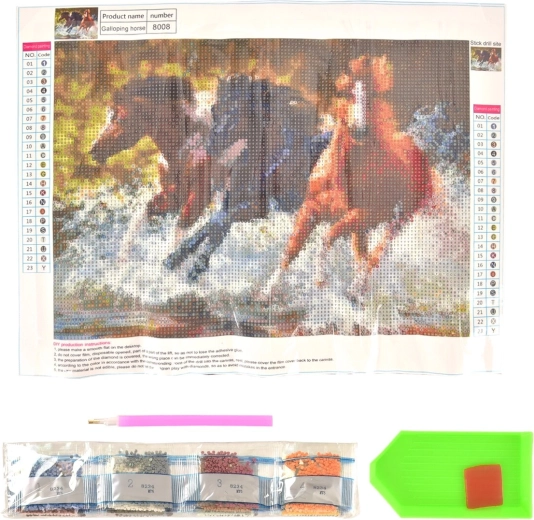 Kreatywny zestaw do malowania diamentowego Koń 30 × 40 cm