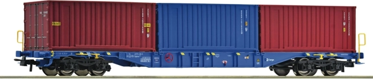 Roco wagon kontenerowy Sgnss ČD Cargo z trzema kontenerami 20' (H0)