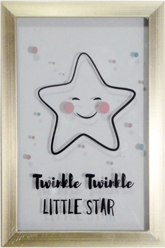 Obraz z gwiazdką w ramie 20 × 30 cm