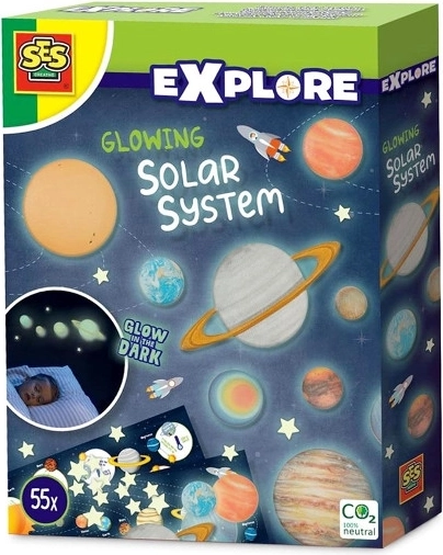 SES świecący zestaw Układu Słonecznego na ścianę i sufit