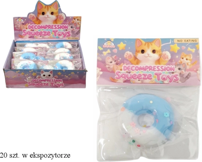 Antystresowy gniotek w kształcie donuta