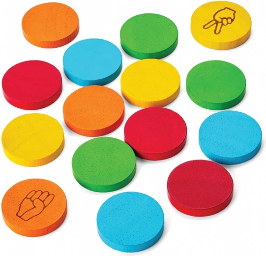 PlanToys mini memory kamień, nożyce, papier