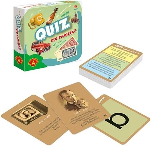 Quiz Kto Pamięta? kieszonkowa gra edukacyjna