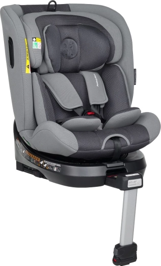 Fotelik samochodowy PETITE&MARS Twistguard Pro i-Size Grey Air, obrotowy 40–150 cm
