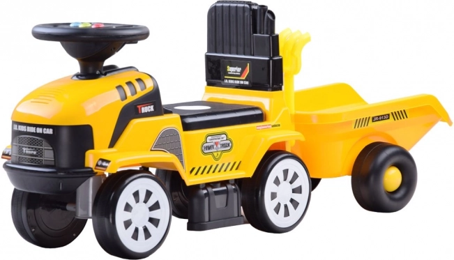 Jeździk traktor z przyczepą i melodiami dla dzieci – Traktor
