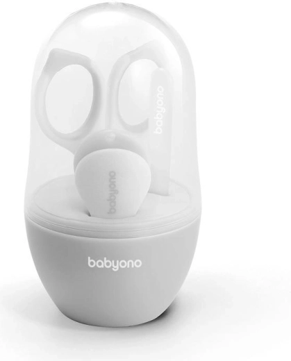 BabyOno zestaw do manicure dla dzieci – szary