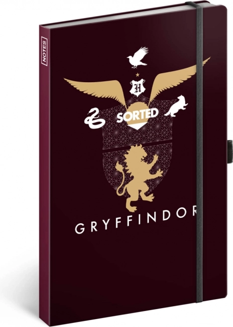 Notatnik Harry Potter Gryffindor, w linie 13 × 21 cm