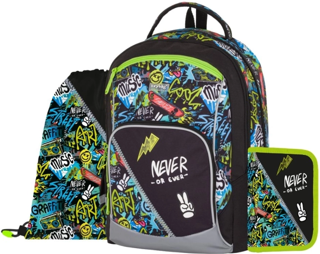 Zestaw szkolny Oxy Go Funny Boy 3‑częściowy