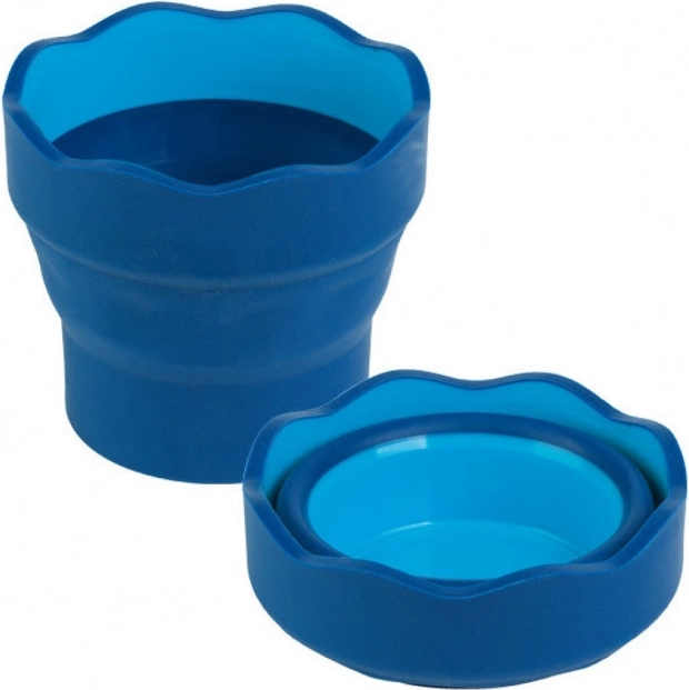 Składany kubek na wodę Clic&Go niebieski od FABER-CASTELL