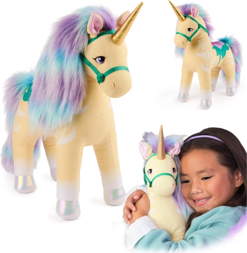 Pluszowy jednorożec Leaf z Unicorn Academy 38 cm