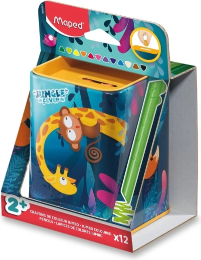Kredki Maped Infinity Kidy Jumbo Jungle Fever 12 szt.