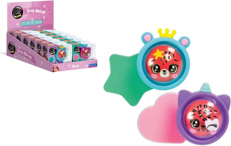 Crazy Chic kremowa róż do policzków z gąbeczką