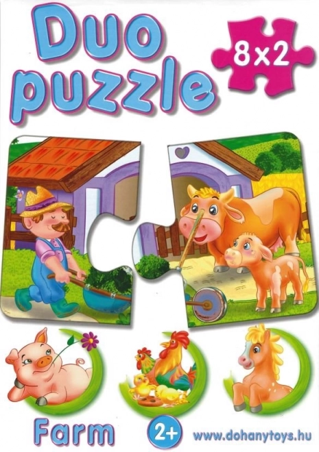 Puzzle Środki transportu Duo dla dzieci