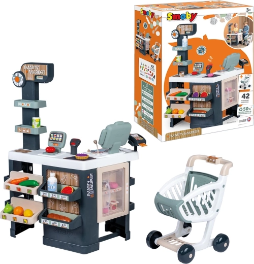Smarty Market – dziecięcy supermarket z kasą i wózkiem na zakupy