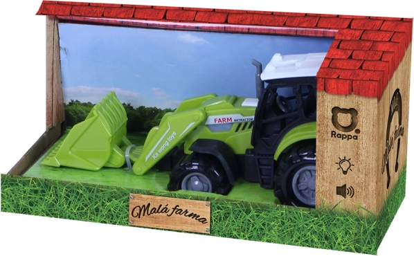 Dziecięcy traktor z łyżką z dźwiękami i światłem