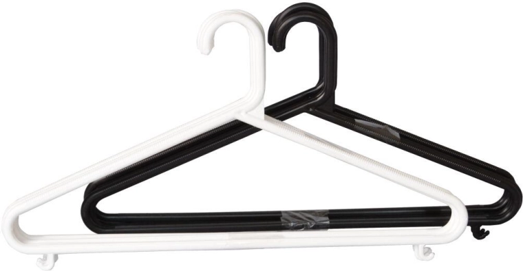 Męskie plastikowe wieszaki – mix kolorów (5 szt.)