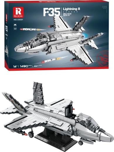Zestaw konstrukcyjny myśliwca F-35 Lightning II (1490 elementów)